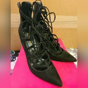 Black Laced Up Heels